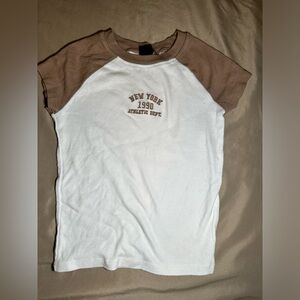 Brown Crop Tee